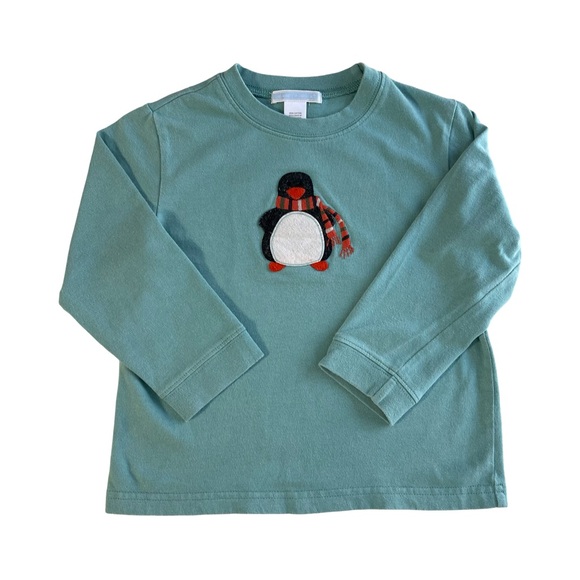 Janie and Jack Arctic Penguin Long-Sleeve Tee 2T - Picture 1 of 4